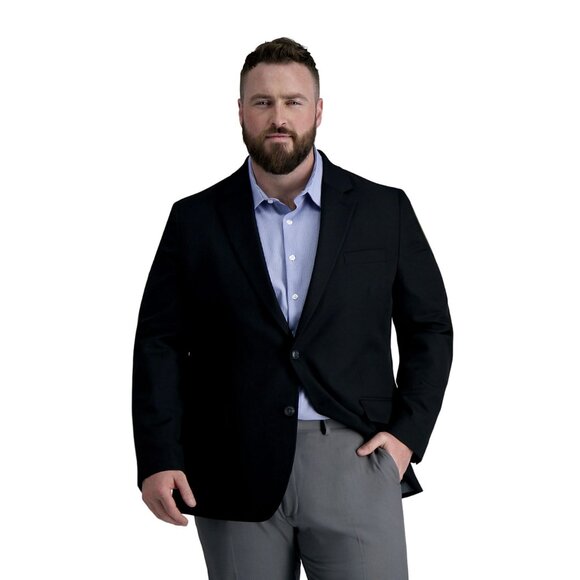 Haggar Active Series Classic Fit Suit Jacket Black Size 58L Long -NWT Big & Tall - Picture 1 of 5